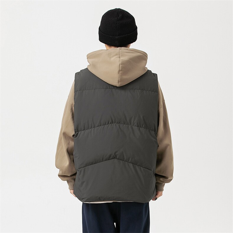 2026冬季新款男日系潮牌立领白鸭绒羽绒服马甲加厚外套YR08-F173,男装羽绒服,电商A101（原外27）
