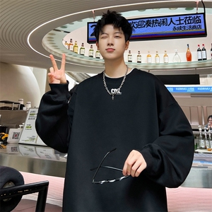 ！圆领卫衣男装港风长袖T恤男外套男 WY172-P28图片