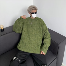圆领彩斑绒毛衣男年秋季新款潮牌设计感oversize高级感MY9159-P58，男装针织衫/毛衣，星座1109-3