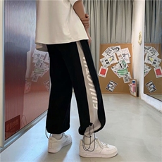 夏季运动休闲裤男直筒九分百搭潮流宽松ins港风潮牌裤子K821-p30，男装休闲裤，星座1008
