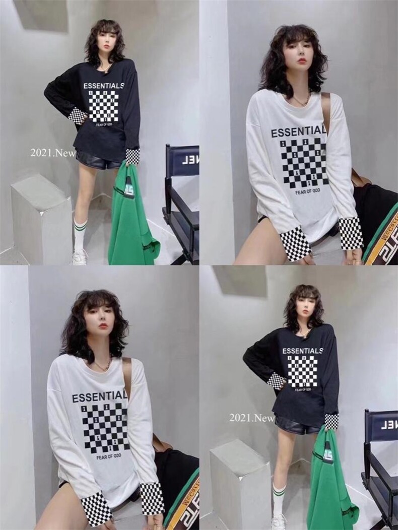 2021新款纯加厚长袖T恤女装中长款洋气内搭羽绒皮毛，女装T恤，依露奇