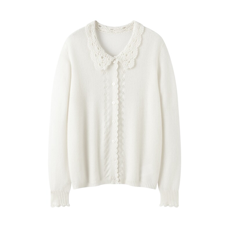 2025秋季新款羊绒衫女100纯山羊绒高级纯色针织开衫简约亲肤外套，女装羊绒衫，暖习羊绒