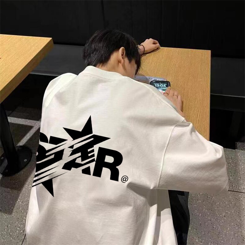 220g纯棉美式夏季短袖t恤男DT411-特批19控38,男装T恤,电商B370
