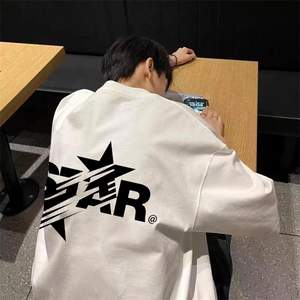 220g纯棉美式夏季短袖t恤男DT411-特批19  控38图片