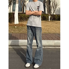 XZ809A/BBBT48/P20/控38重磅印花美式复古圆领T恤，男装T恤，星座809A(原222-1)
