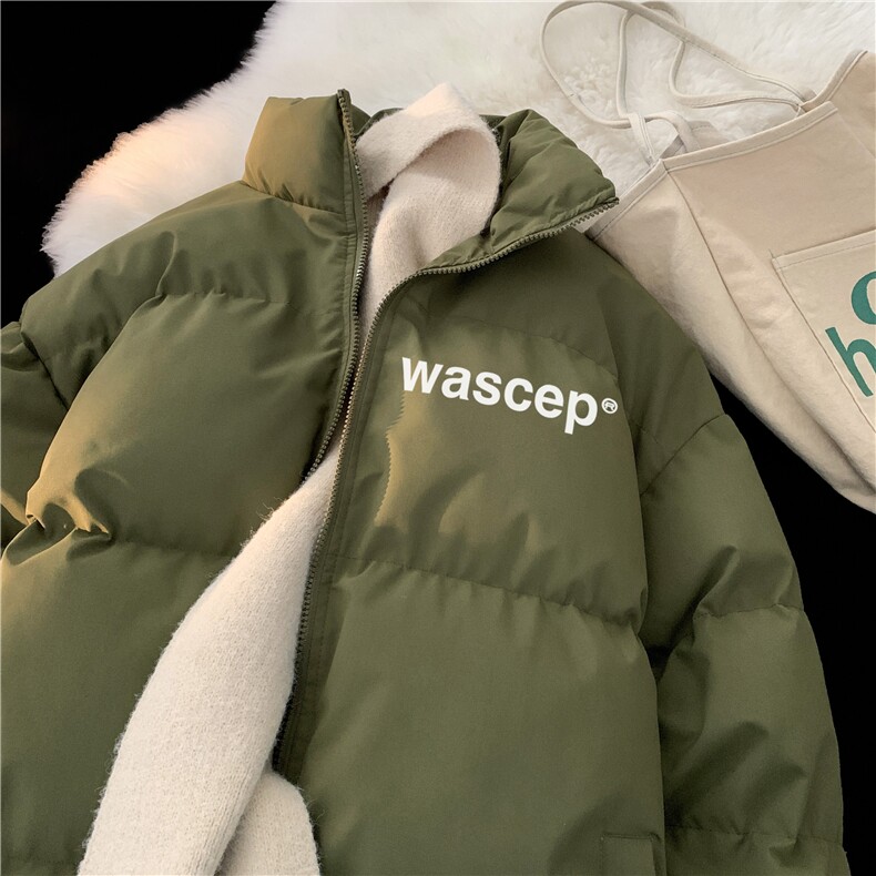 2026秋冬新款美式字母印花立领冲锋棉衣外套JK23545特批65控108，男装棉衣，星座605(原A050)