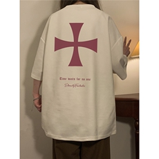 中性夏装新款短袖T恤男女情侣宽松麂皮绒半袖夏季大码上衣S320P28，男装T恤，电商A233-1