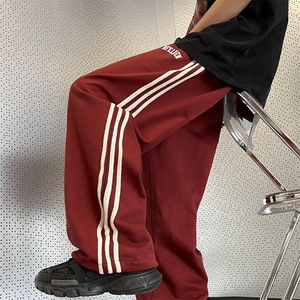 新款潮流百搭直筒卫裤夏季潮牌宽松垂感拖地裤休闲裤男 K7049-P37图片