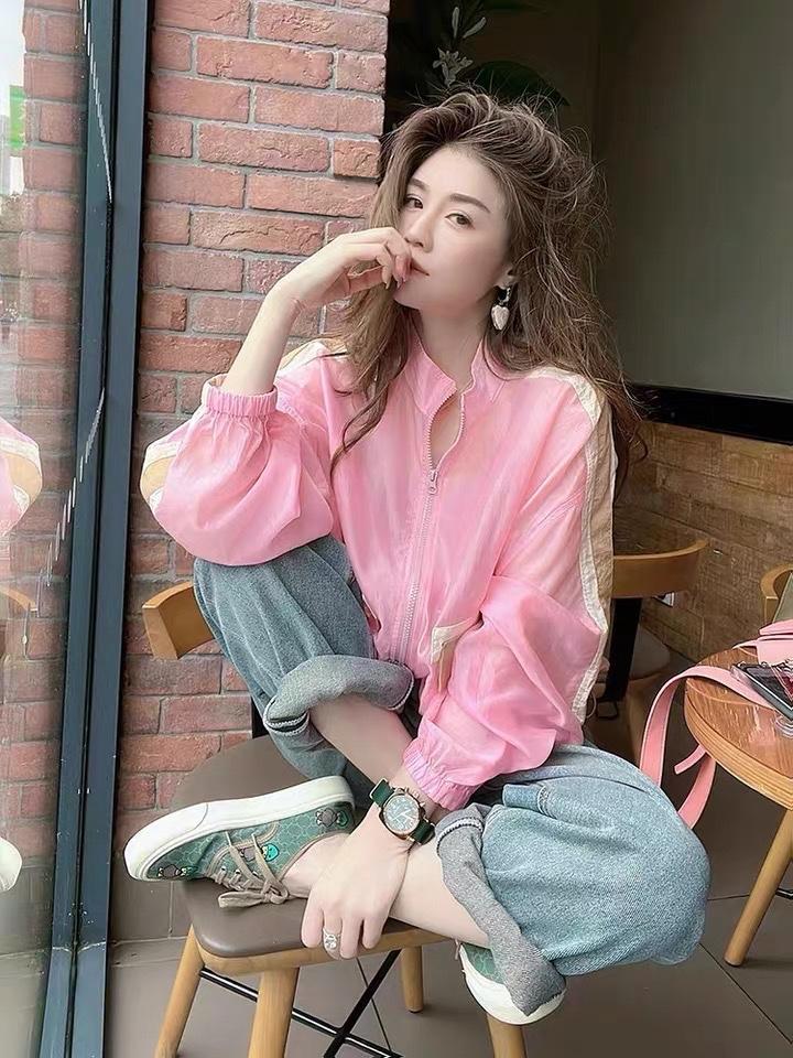 新款设计感撞色洋气防晒衣,女装其它,L·H·X