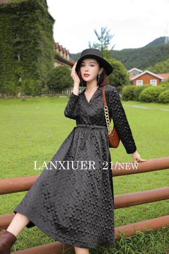 新款秋装连衣裙，女装连衣裙，兰秀儿