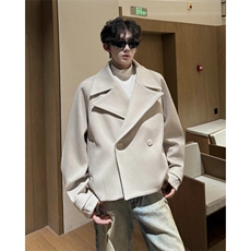 加棉加厚毛呢大衣宽松显瘦外套潮504-F31-P85控128(加棉P95控138)，男装毛呢大衣，星座504