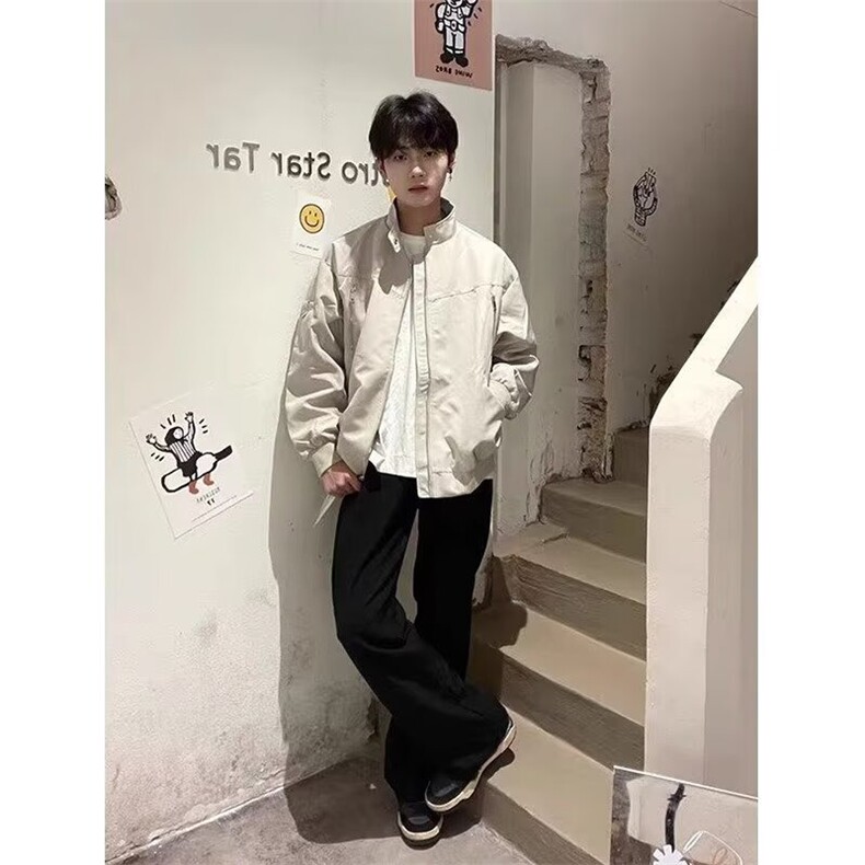 美式复古高街工装夹克潮牌男休闲棒球潮流新款外套513AJK2455P62,男装夹克,星座513A