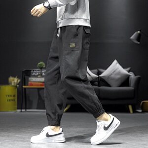 2021新款 沙发黑色休闲宽松运动裤A061-K1856-P40控价58图片
