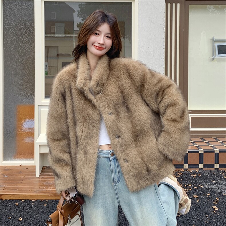 2025xian货冬款仿皮草毛毛外套B109-9868-235-338,女装皮草,2B109