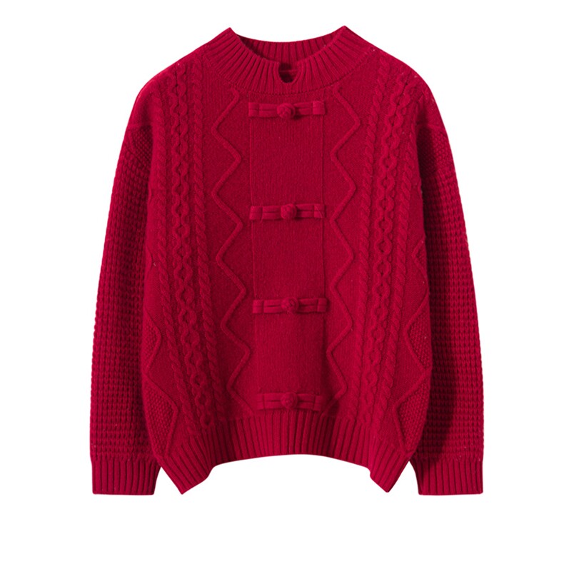 时尚儿童毛衣女童秋冬新款加厚保暖针织衫洋气打底衫甜美公主风，童装毛衣，宏杨羊绒