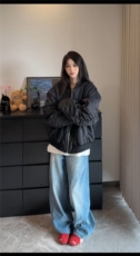 307A-zx06P78控118美式复古棉衣夹克男女设计感痞帅潮牌宽松外套，男装夹克，星座307A