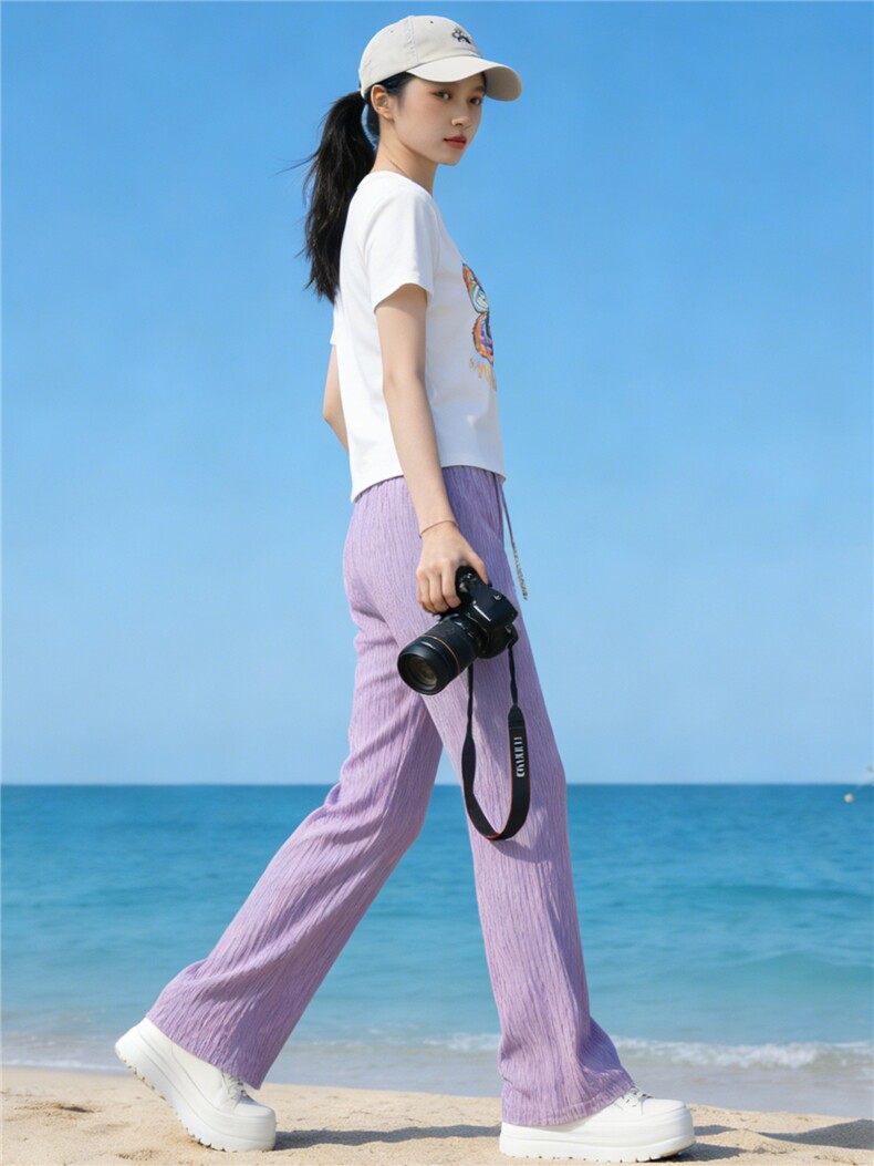 欧货时尚休闲运动套装女夏新款蝴蝶印花短袖T恤休闲卫裤两件套潮,女装套装/套裙,江南