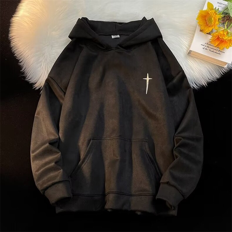卫衣男潮牌秋冬高街hiphop外套YW12P50图片