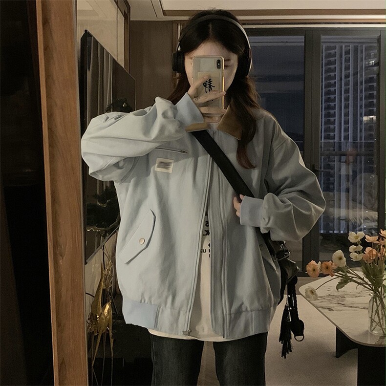 A417-P98撞色丝绒翻领底特律夹克美式复古刺绣棒球服外套春秋,男装夹克,星座911