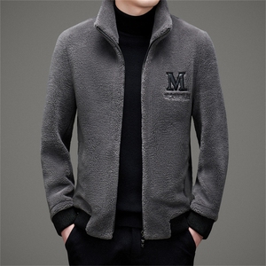 MJ1997冬季2021海宁男式羊毛皮草男修身颗粒绒夹克P280图片