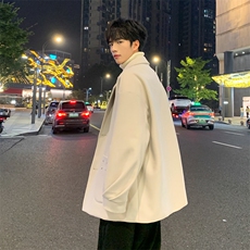 加绒加厚毛呢大衣西装外套潮504-F61-P75控118（加绒P85控128），男装毛呢大衣，星座504