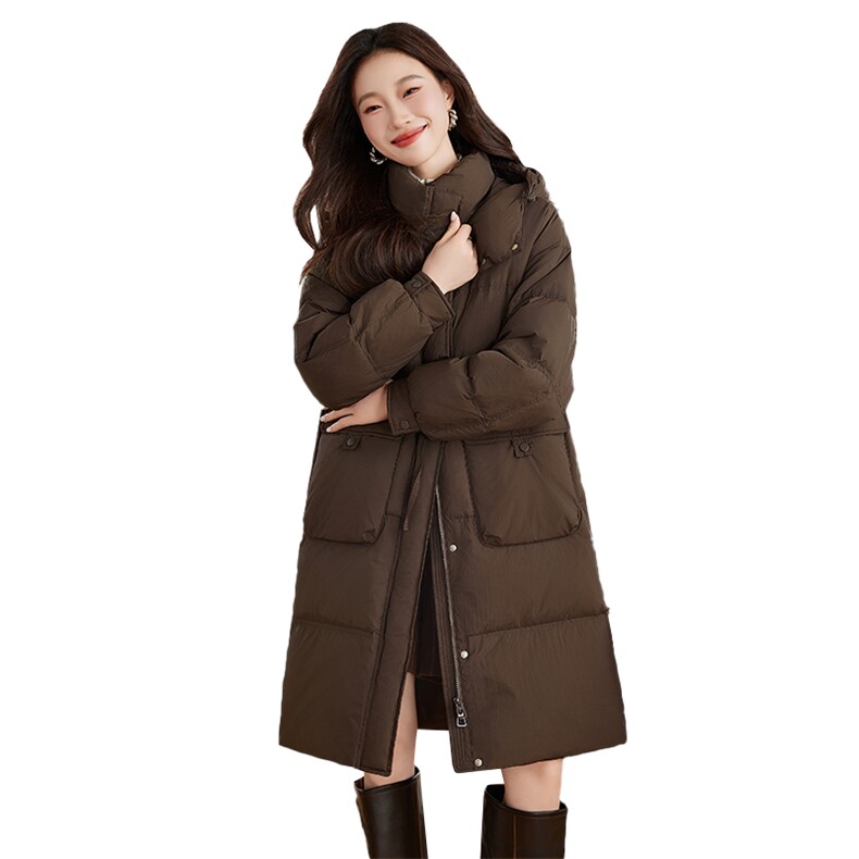 2024现货长款白鸭绒羽绒服,女装羽绒服,衣佳和