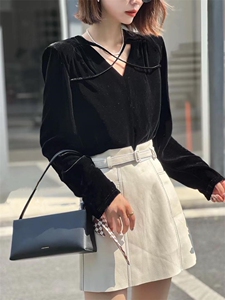 【现货】高品质丝绒心机上衣,其它,色调轩