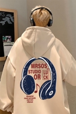 CM066P60新品重磅纯棉连帽卫衣秋冬外套字母印花帽衫，男装卫衣，星座304A-1