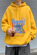 WY2077-P40纯棉连帽卫衣男大码运动帽衫宽松薄外套男，男装卫衣，电商A040