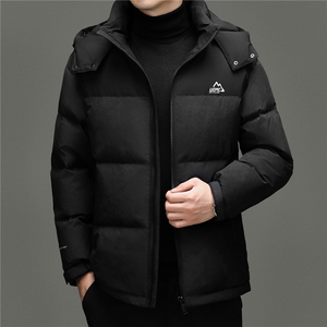 2025新款冬季男士90%白鸭绒迷彩羽绒服大衣加厚304克羽绒服外套图片