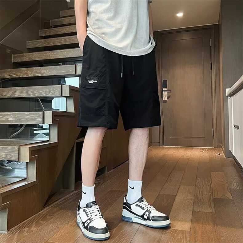 工装短裤男夏季外穿休闲骑兵斜复网薄款速干五分裤男士中裤D125,男装牛仔裤,星座1116A-1（原606A）