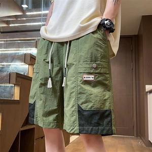 夏季加大加肥美式工装短裤男港风潮流凉感休闲五分裤YY2408-P38图片