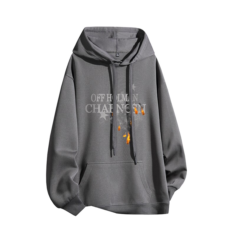 得物供货、复合重磅420克现货连帽卫衣宽松HD019-1-HML487-特P45,男装卫衣,电商019-1