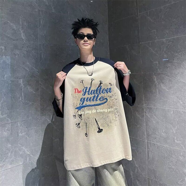 C535P35夏装男生休闲短袖T时尚青年男生上衣,男装T恤,星座512-6