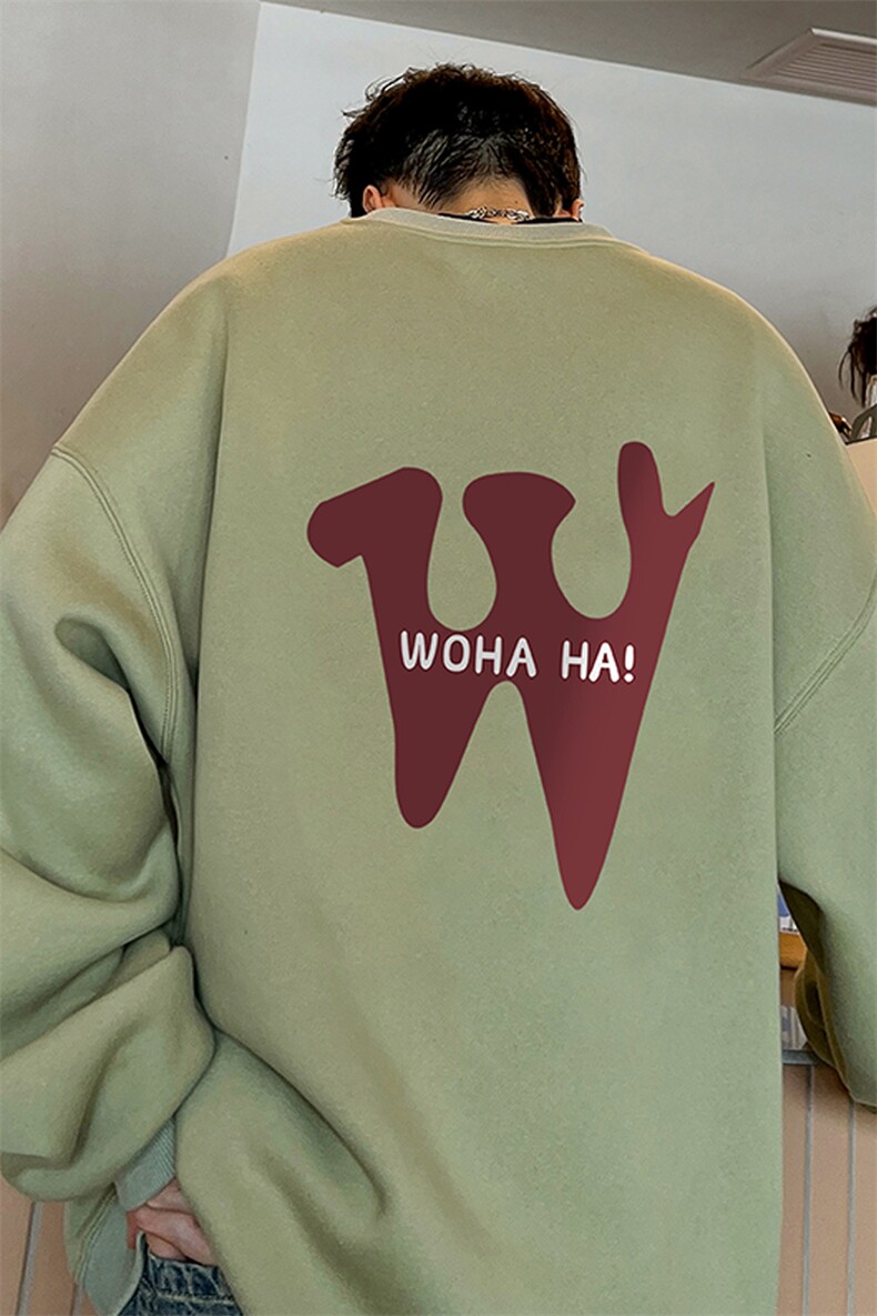 ！圆领卫衣港风长袖T恤男外套男WY126-P28,男装卫衣,电商B367