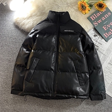 加厚立领棉衣男冬季宽松拼接棉服潮流新款棉袄子A266-P01-P80，男装棉衣，电商A266