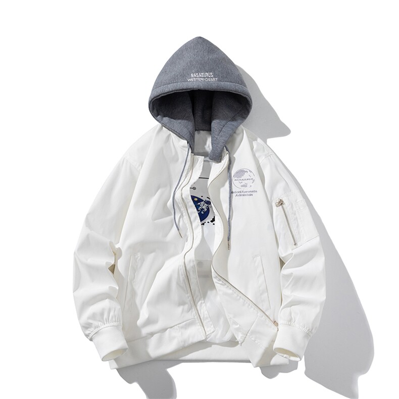 现货三色秋冬季潮牌夹克棉衣棒球服欧美街头飞行员外套情侣装,男装棉衣,电商A105