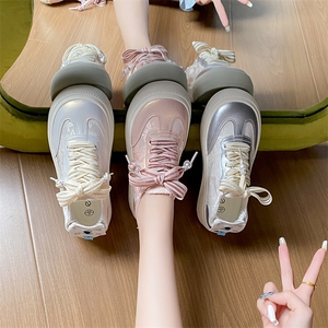 帆布鞋女2024夏季新款学生韩版ins百搭厚底女鞋春秋休闲板鞋图片
