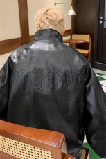 1美式鳄鱼纹钢印大码M-5XL面层：PU皮夹克男JK8749P90控128，男装夹克，星座226-2