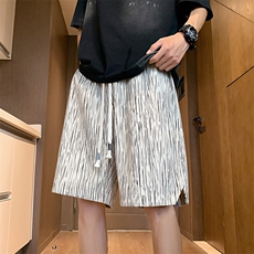 K9056/P35夏季新款个性百搭短裤男中裤沙滩裤潮男宽松休闲裤子，男装牛仔裤，电商A141