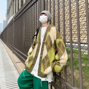 毛衣男春秋季韩版潮流宽松情侣款百搭针织衫开衫外套MY0203-P55图片