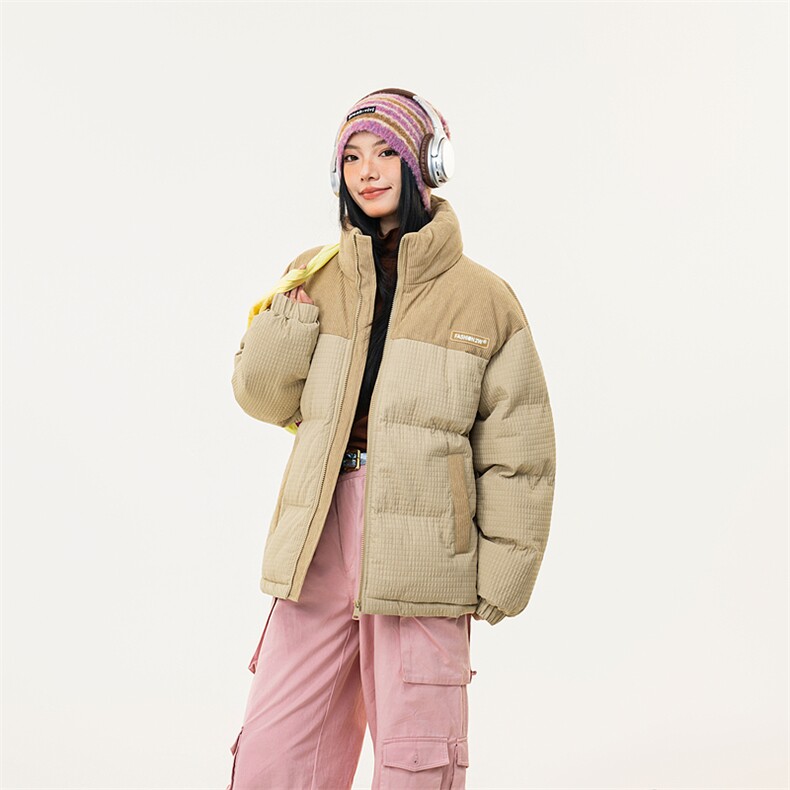 现货新款潮牌棉袄外套玉米格加厚棉衣面包服A436-0899-P80,男装棉衣,电商A436