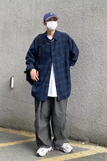 现货春秋格子长袖衬衫新款翻领百搭潮上衣男女生衬衣CS2025-p35，男装衬衫，星座302B