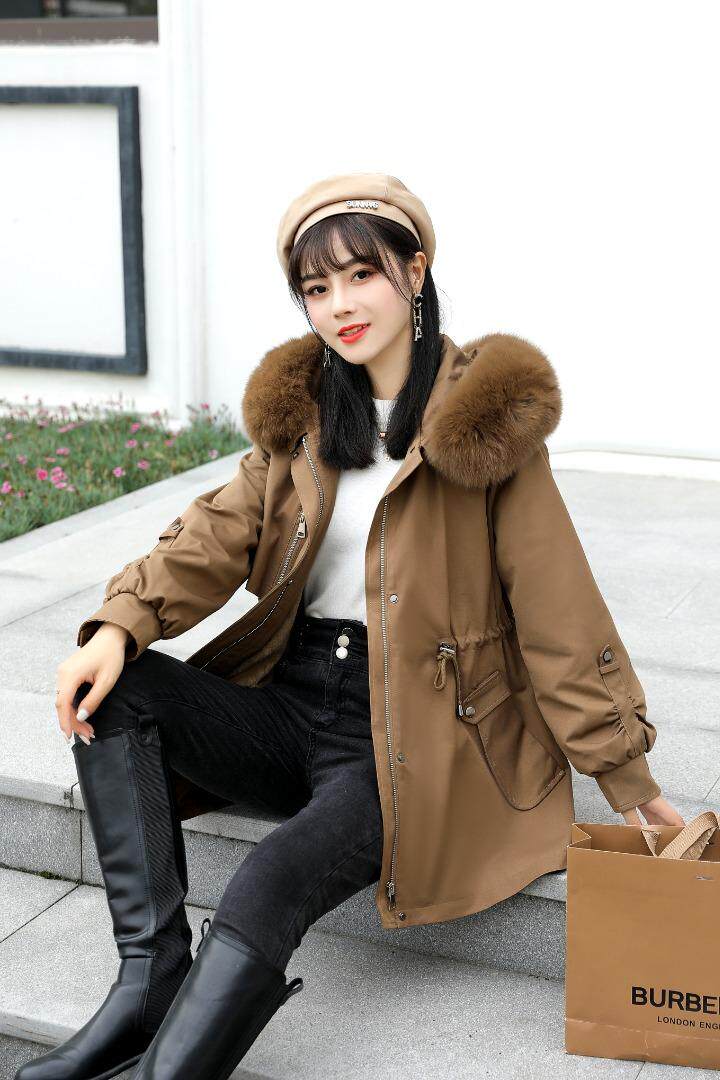 大毛领连帽派克服，其它，湘怡服饰