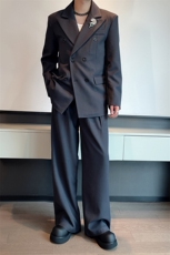 权志龙GD同款双排扣西装休闲西服西裤套装男潮TZ331上衣135裤子70，男装西服套装，电商B267