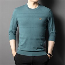 BJ75212钱塘2020-2中青年男士春秋薄款时尚休闲长袖毛衣P62，男装针织衫/毛衣，钱塘207-2