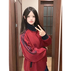 抖音得物高品质美式高街重磅结构设计拼接织带立领卫衣外套CM42，男装卫衣，电商A486