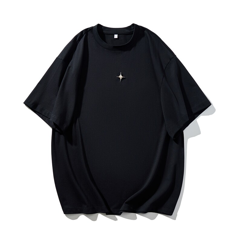 情侣T恤短袖高街潮牌潮流衣服oversizeT恤美式高街HY311TP25控38，男装T恤，电商A140（原A102B-1）