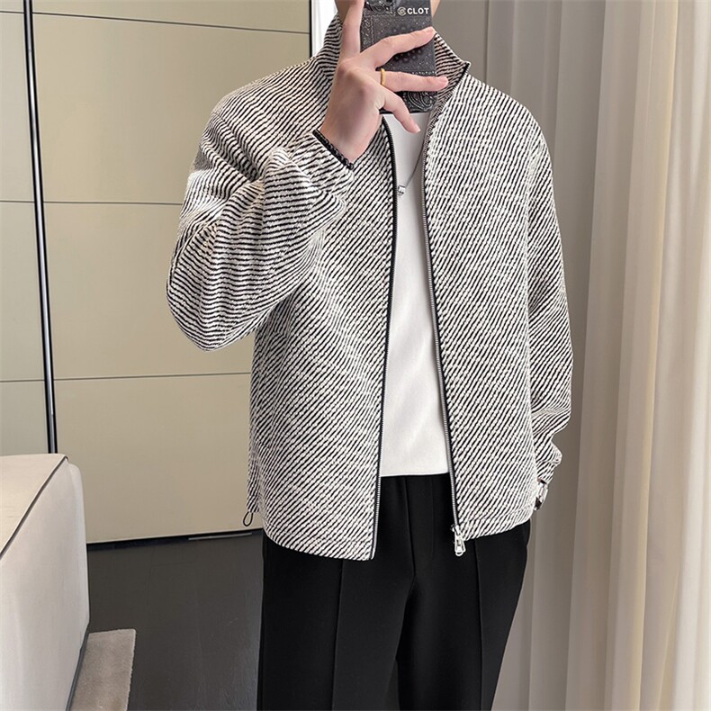 轻熟风~春季双拉链夹克外套K539/P115,男装夹克,电商B331