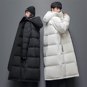 冬季羽绒服中长款过膝2025年青年学生加厚保暖潮校服外套659-p85图片
